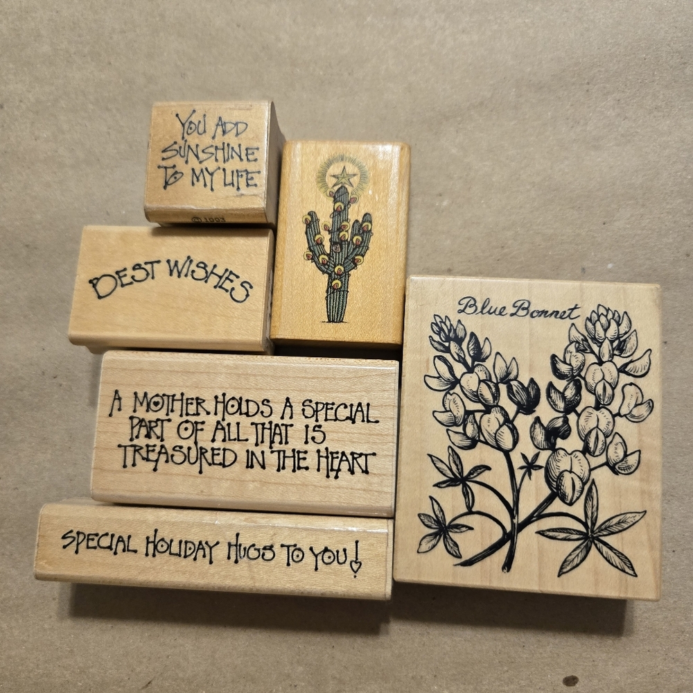 Wooden Stamp Set - #8